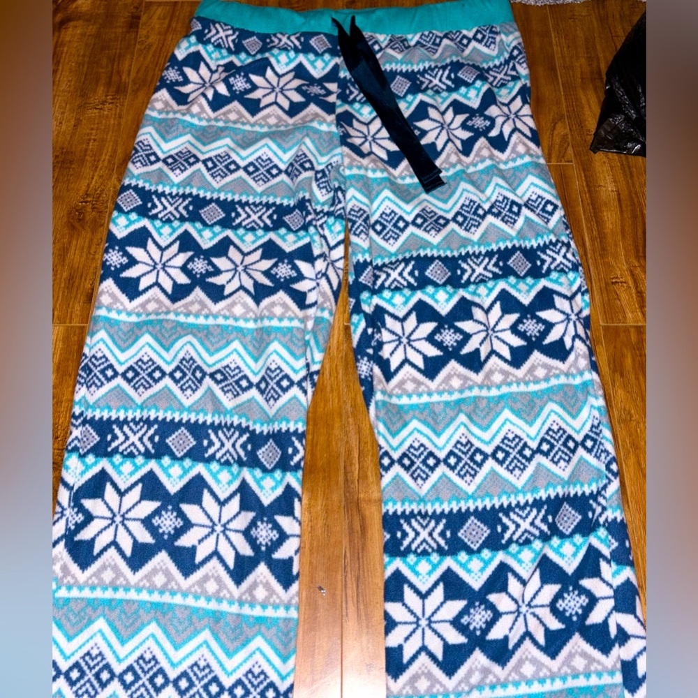 Blue pajama pants